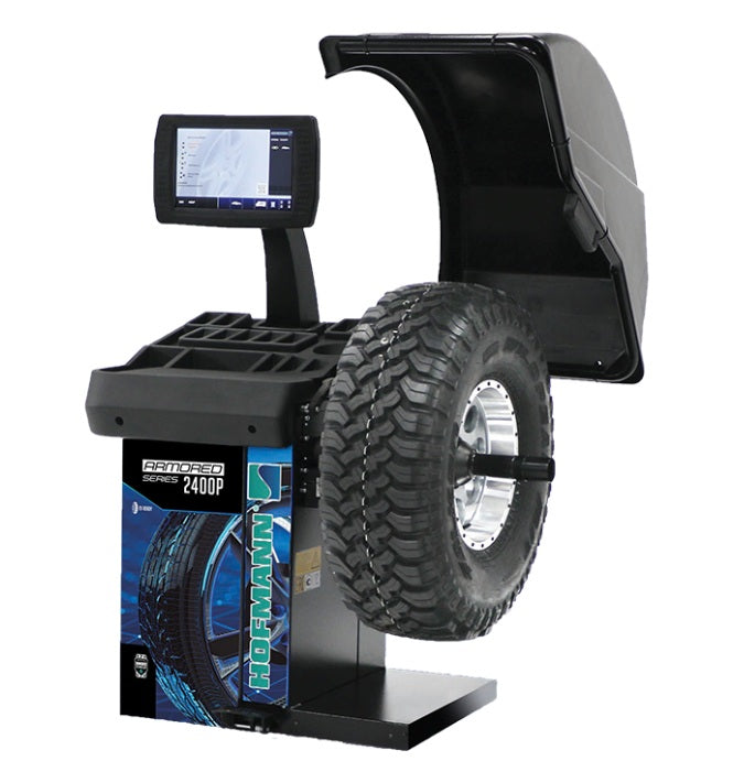 Hofmann Armored Series Wheel Balancer with Touchscreen Monitor and Non-Contact Data Entry