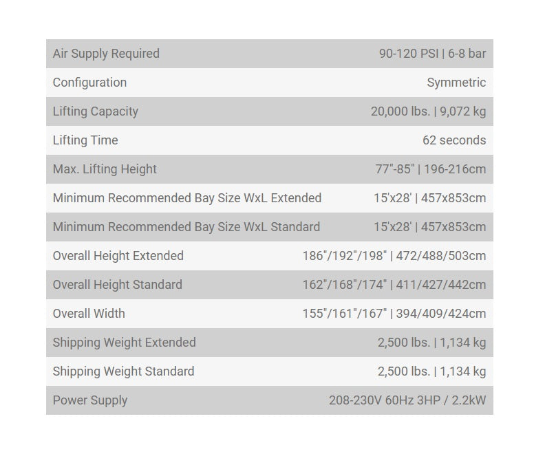 Hofmann® 20k 2-Post Automotive Lift