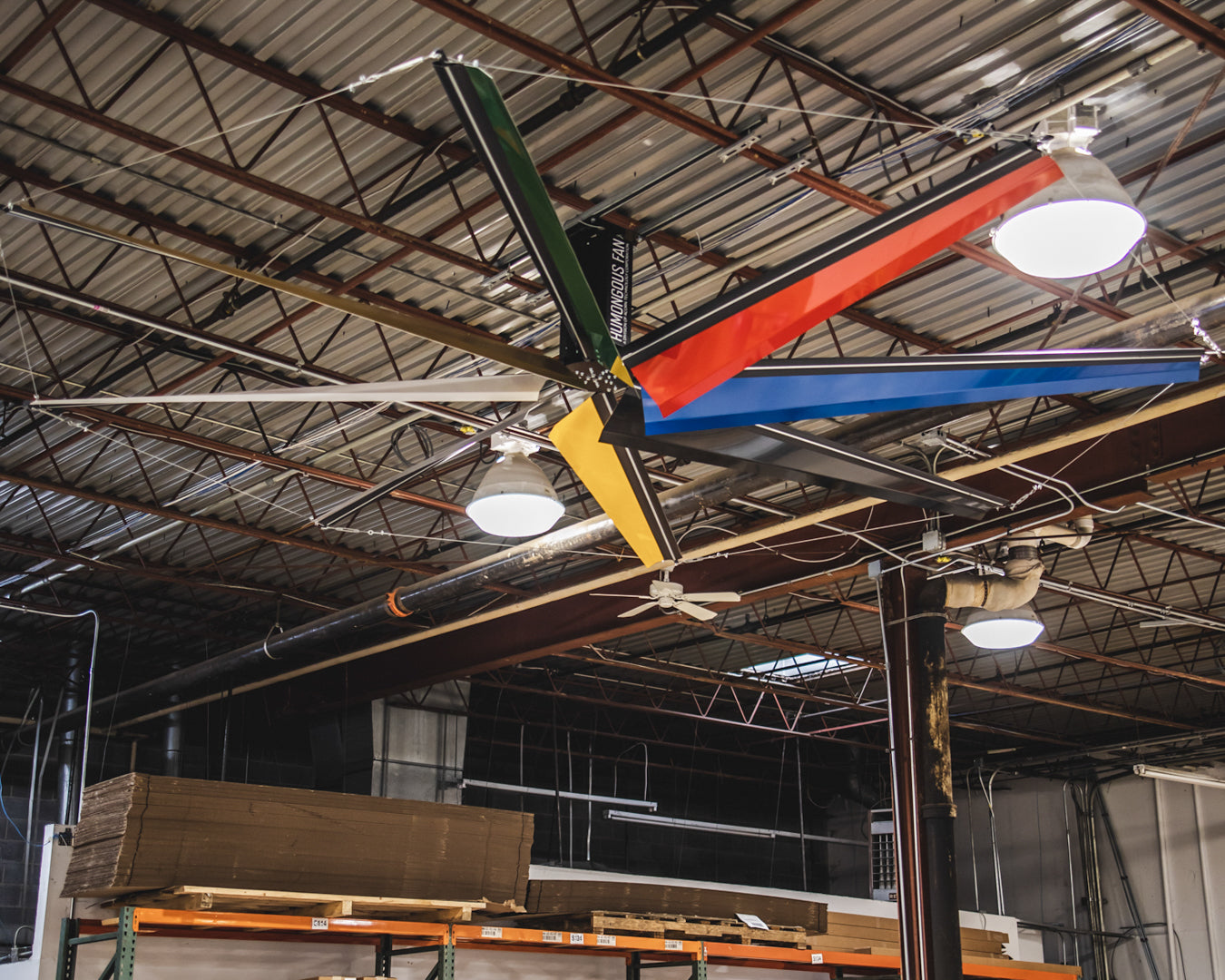 HF20 Humongous Fan: 20-Foot 8 Blades Industrial HVLS Fan System