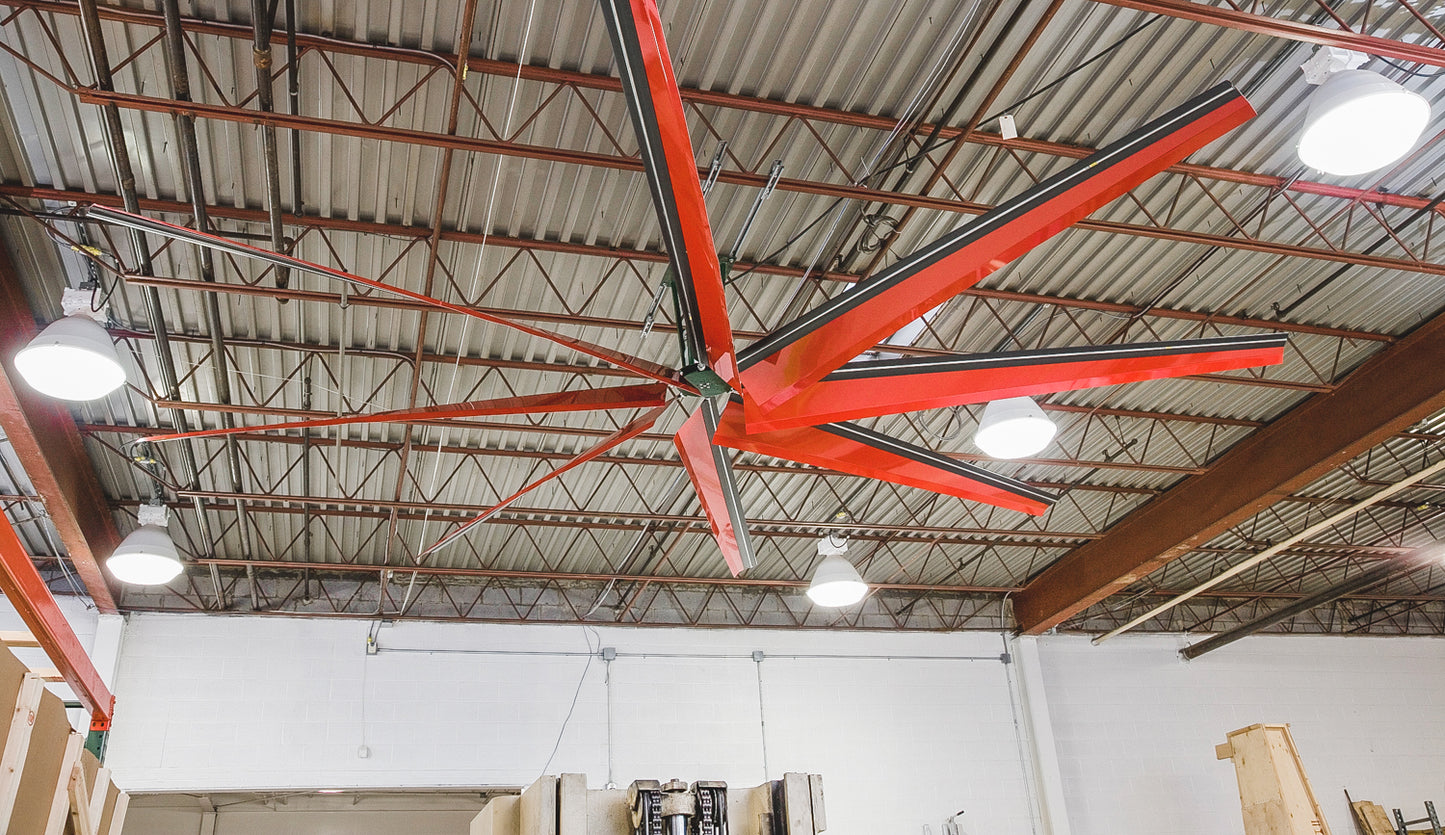 HF20 Humongous Fan: 20-Foot 8 Blades Industrial HVLS Fan System