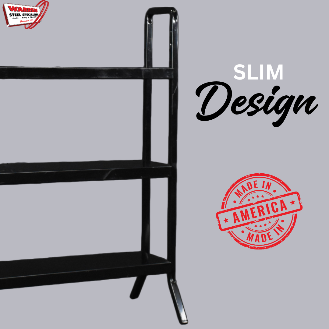 Slim 3 Tier Merchandiser Rack | Stationary | American Made