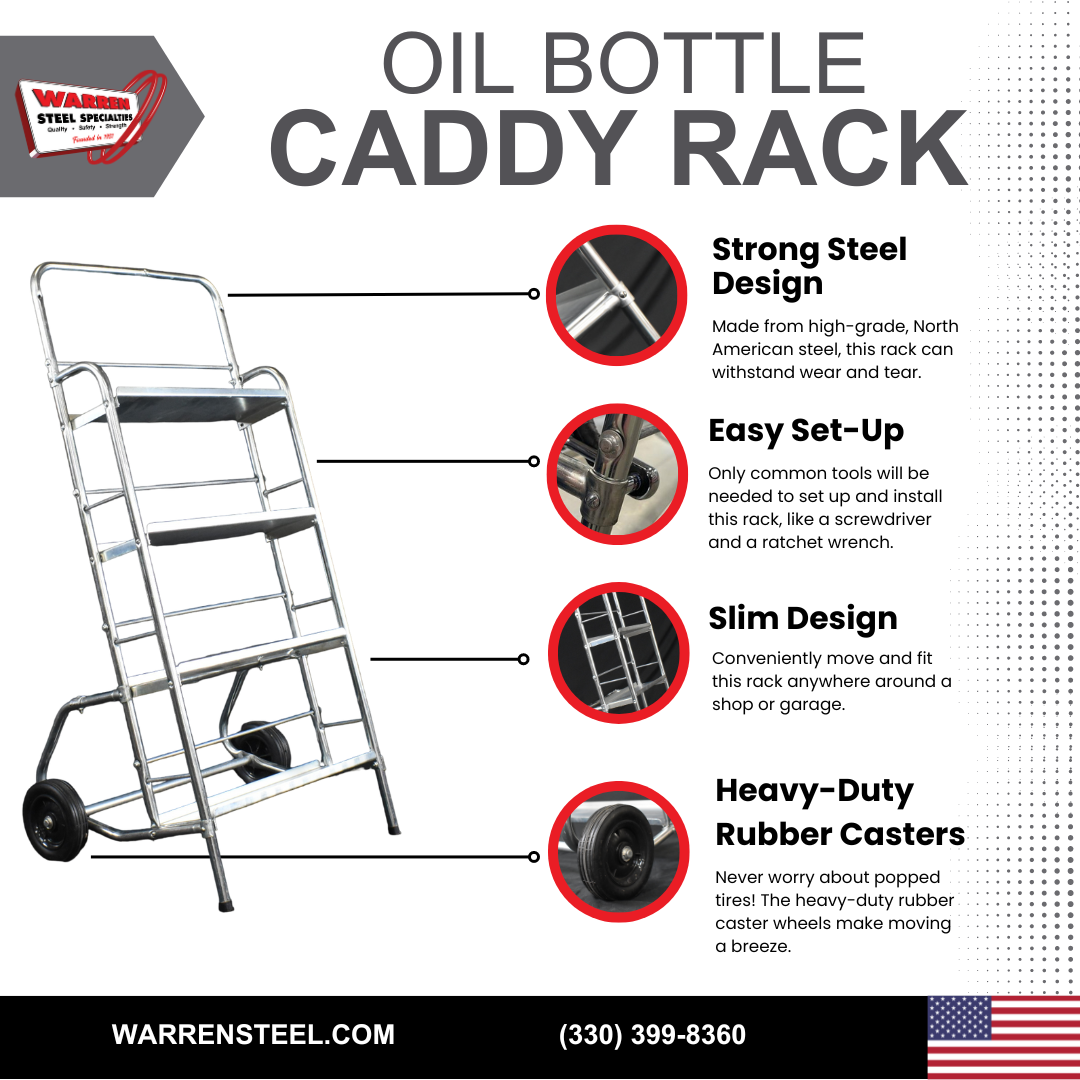 Display Rack for Engine Oil & Additives | American Made