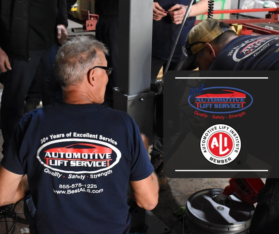 Automotive Lift Institute (ALI) member. Serving PA, DE, OH, VA, KY, FL, NJ, NC, SC, MD, WV, GA, and NY.