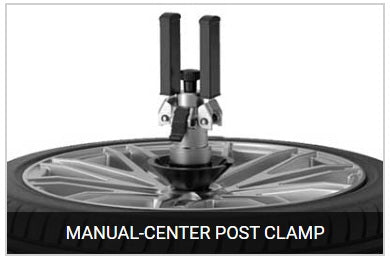 Hofmann Monty 8200S tire changer with center-post clamp and wheel mounting equipment for vehicle tire service.